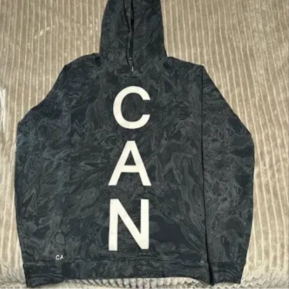 RARE Lululemon Team Canada City Sweat Hoodie Black/Grey Multi Mens Like new